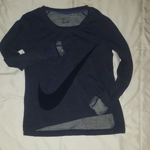 Nike fleece crew neck tee